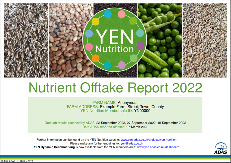 YEN Nutrient Offtake Report